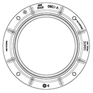 Round Manhole Covers and Frames , Base Flange Frame