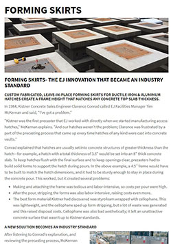 Case Study - Forming Skirts- The EJ Innovation That Became An Industry Standard