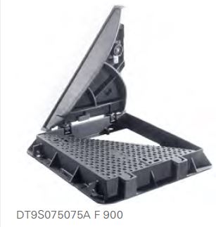 F900 Hinged triangular ductile iron covers and frames