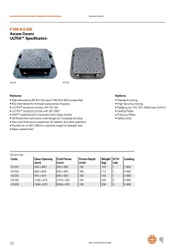 PDF - F900 & E600 Access Covers ULTRA™ Specification