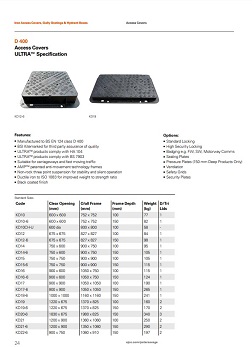 PDF - D400 Access Covers ULTRA™ Specification