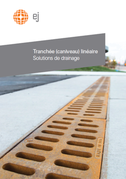 EJ heavy duty linear trench grate in roadway